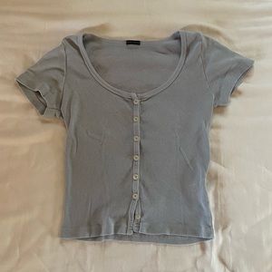 Brandy melville light blue zelly top